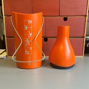 Sunbeam Orange Thermos Water Bottle Dining Essential
